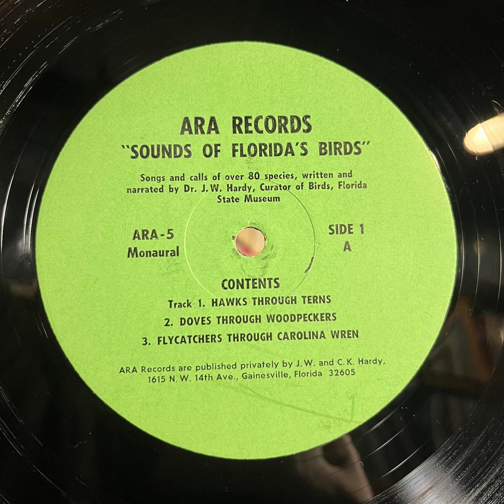 John William Hardy - Sounds Of Florida's Birds | Very Good Plus (VG+) Excellent (EX)