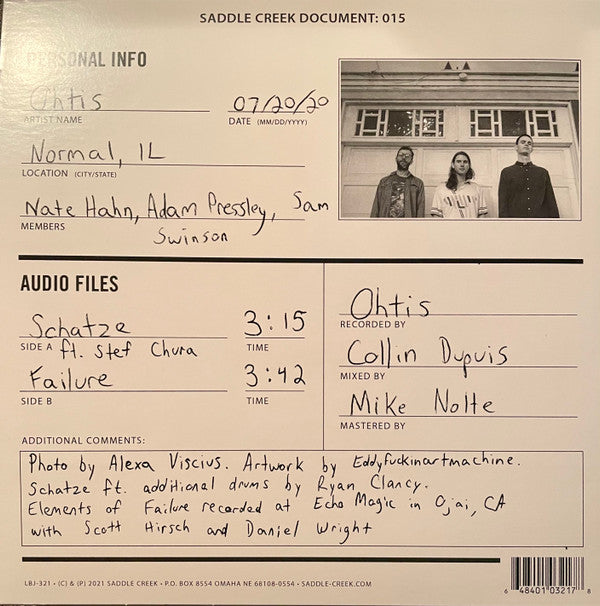 Schatze / Failure *7"* | Mint (M) Mint (M)