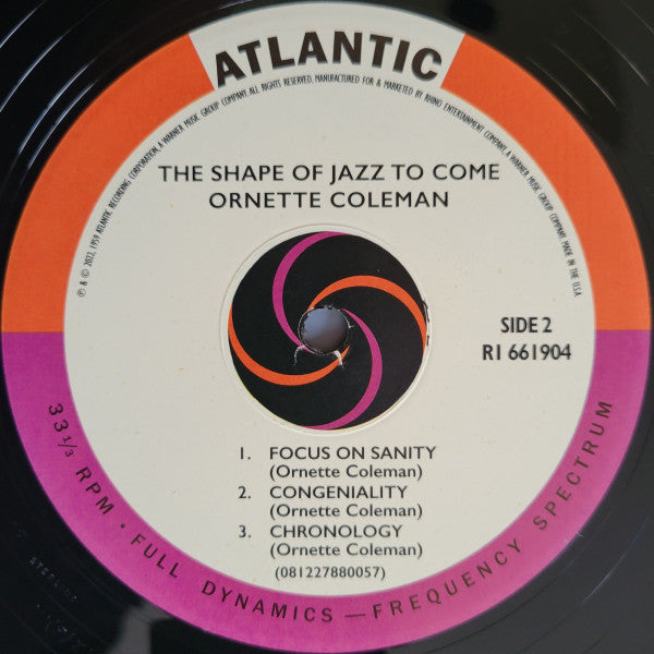 The Shape Of Jazz To Come (VMP VINYL) | Mint (M) Mint (M)