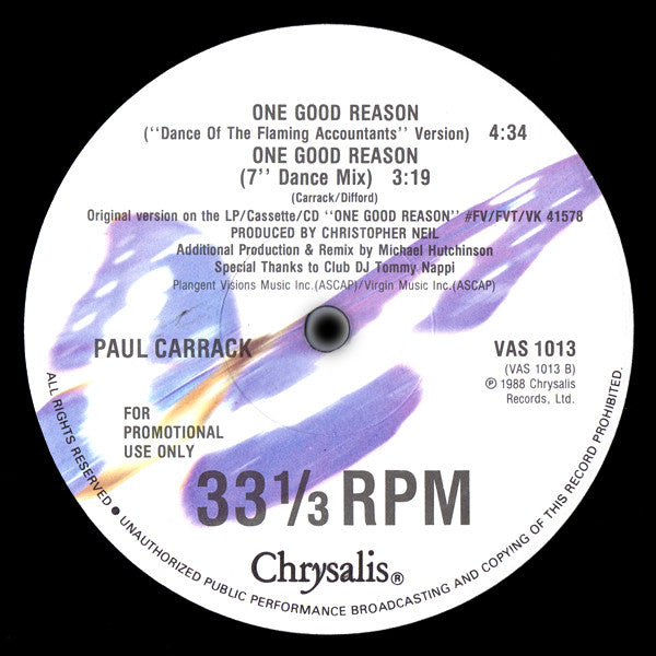 One Good Reason | Near Mint (NM) Very Good Plus (VG+)