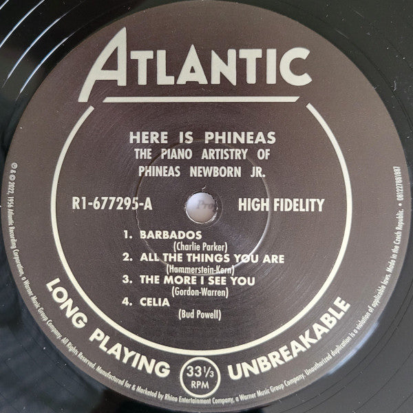 Here Is Phineas (The Piano Artistry Of Phineas Newborn Jr.) | Mint (M) Mint (M)