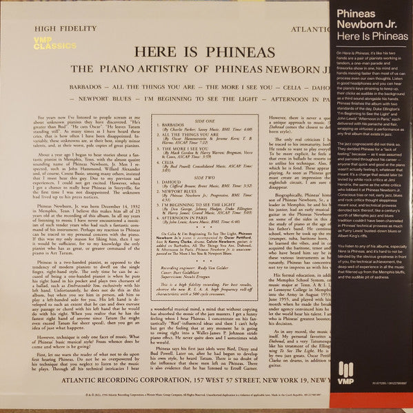 Here Is Phineas (The Piano Artistry Of Phineas Newborn Jr.) | Mint (M) Mint (M)