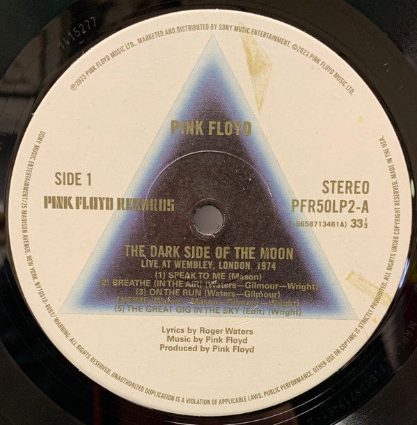 Pink Floyd - The Dark Side Of The Moon (Live At Wembley 1974) | Mint (M) Mint (M)