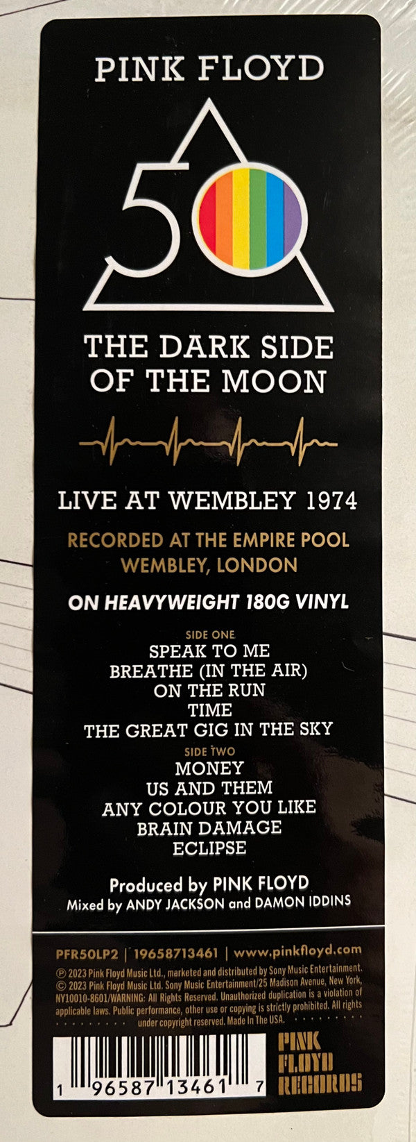 Pink Floyd - The Dark Side Of The Moon (Live At Wembley 1974) | Mint (M) Mint (M)
