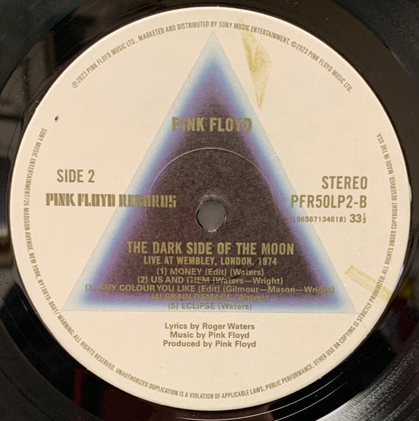 Pink Floyd - The Dark Side Of The Moon (Live At Wembley 1974) | Mint (M) Mint (M)