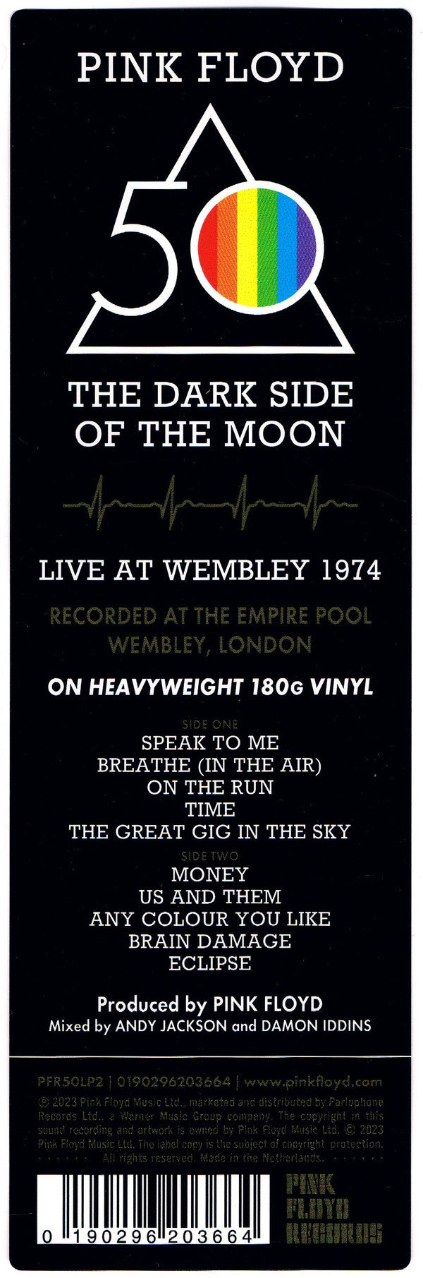 The Dark Side Of The Moon (Live At Wembley 1974) | Mint (M) Mint (M)