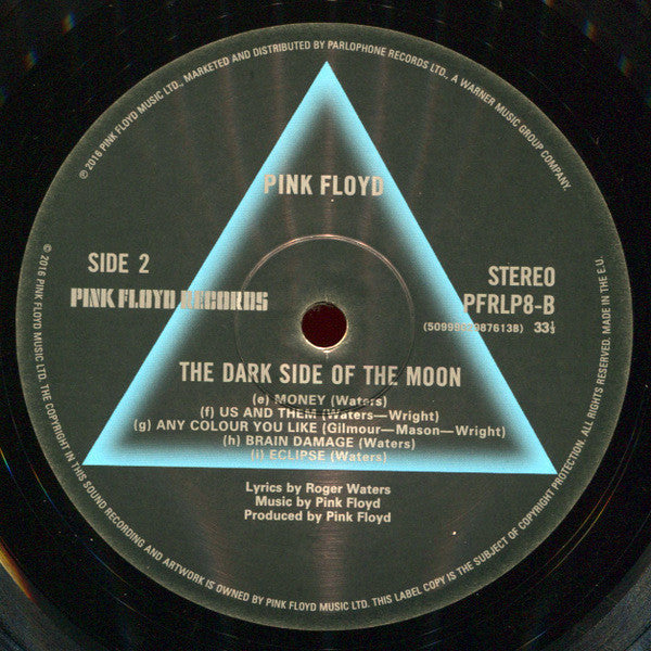 Pink Floyd The Dark Side Of The Moon Pink Floyd Records, Pink Floyd Records LP, Album, RE, RM, 180 Mint (M) Mint (M)