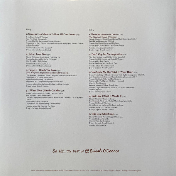 Sinéad O'Connor - So Far…The Best Of Sinéad O'Connor | Mint (M) Mint (M)
