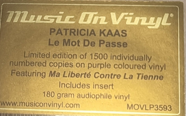 Le Mot De Passe (MOV PURPLE VINYL) | Mint (M) Mint (M)