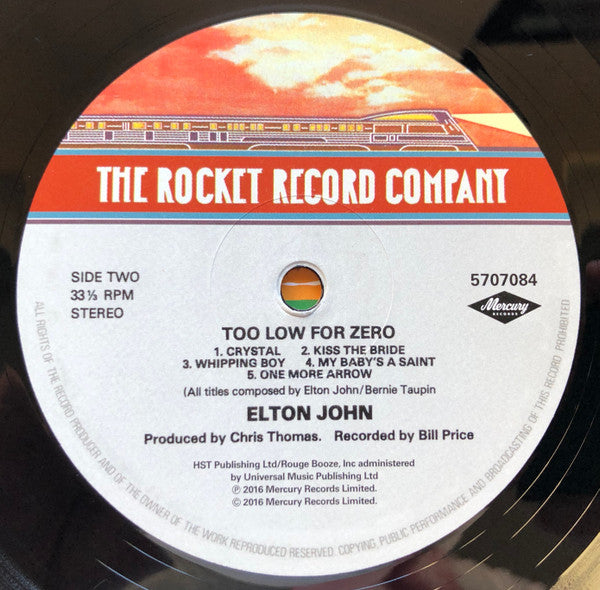 Too Low For Zero (VINYL) | Mint (M) Mint (M)