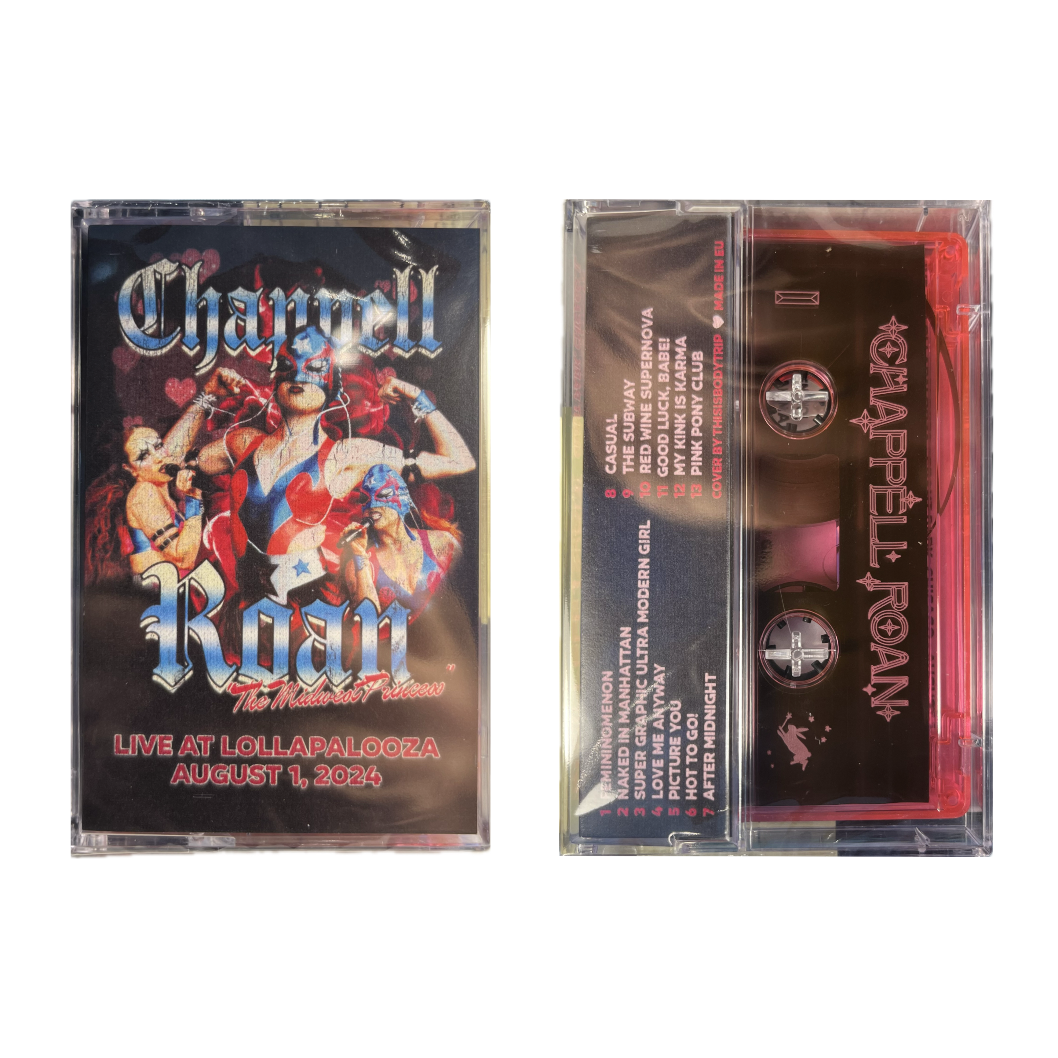 Live At Lollapalooza Aug 1 2024 (CLEAR PINK CASSETTE) | Mint (M) Mint (M)