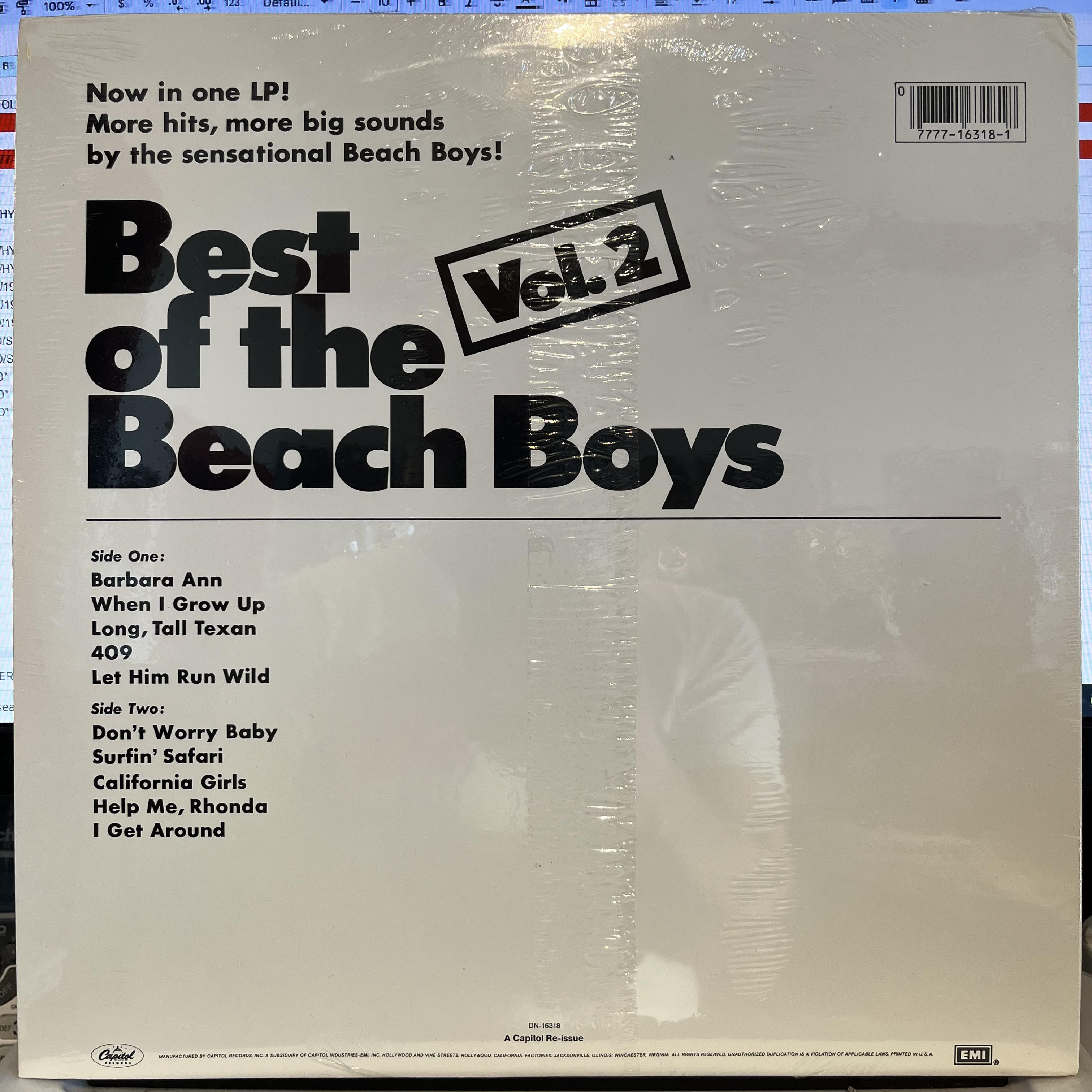 The Best Of The Beach Boys Vol. 2 *SEALED* | Mint (M) Mint (M)