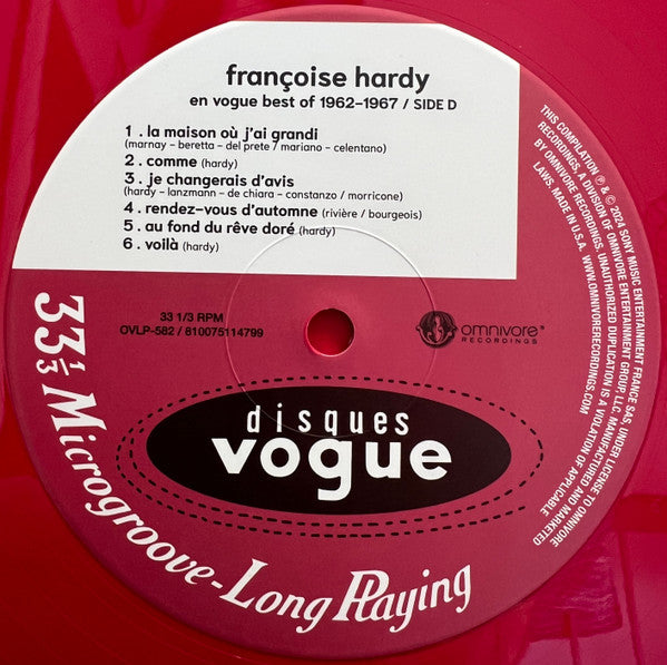 Françoise Hardy En Vogue Best Of 1962-1967 (2025 RSD 2xVINYL) | Mint (M) Mint (M)
