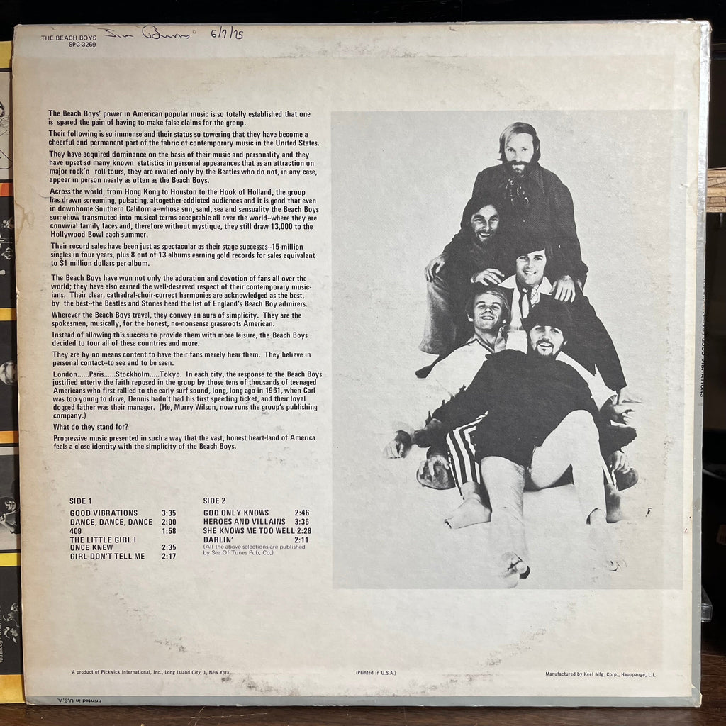 The Beach Boys - Good Vibrations (VINYL) | Excellent+ (EX+) Excellent (EX)