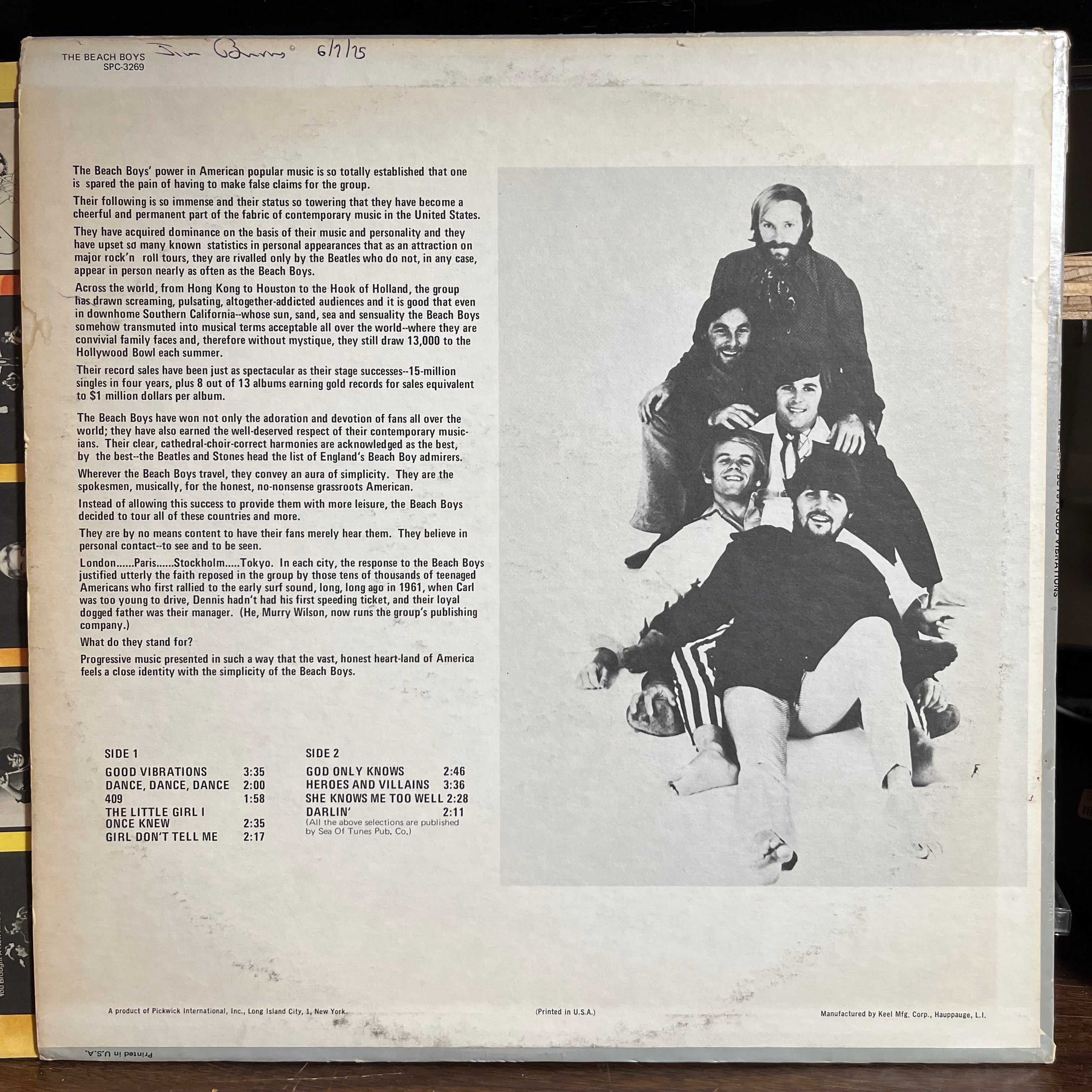 The Beach Boys - Good Vibrations (VINYL) | Excellent+ (EX+) Excellent (EX)