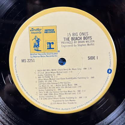 The Beach Boys - 15 Big Ones (VINYL) | Excellent+ (EX+) Excellent (EX)