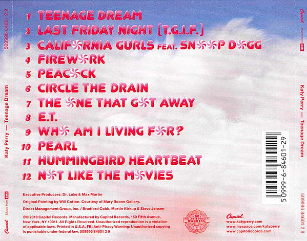 Katy Perry - Teenage Dream (CD) | Excellent+ (EX+) Near Mint- (NM-)