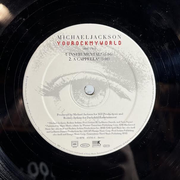 Michael Jackson - You Rock My World (VINYL) | Excellent+ (EX+) Excellent (EX)