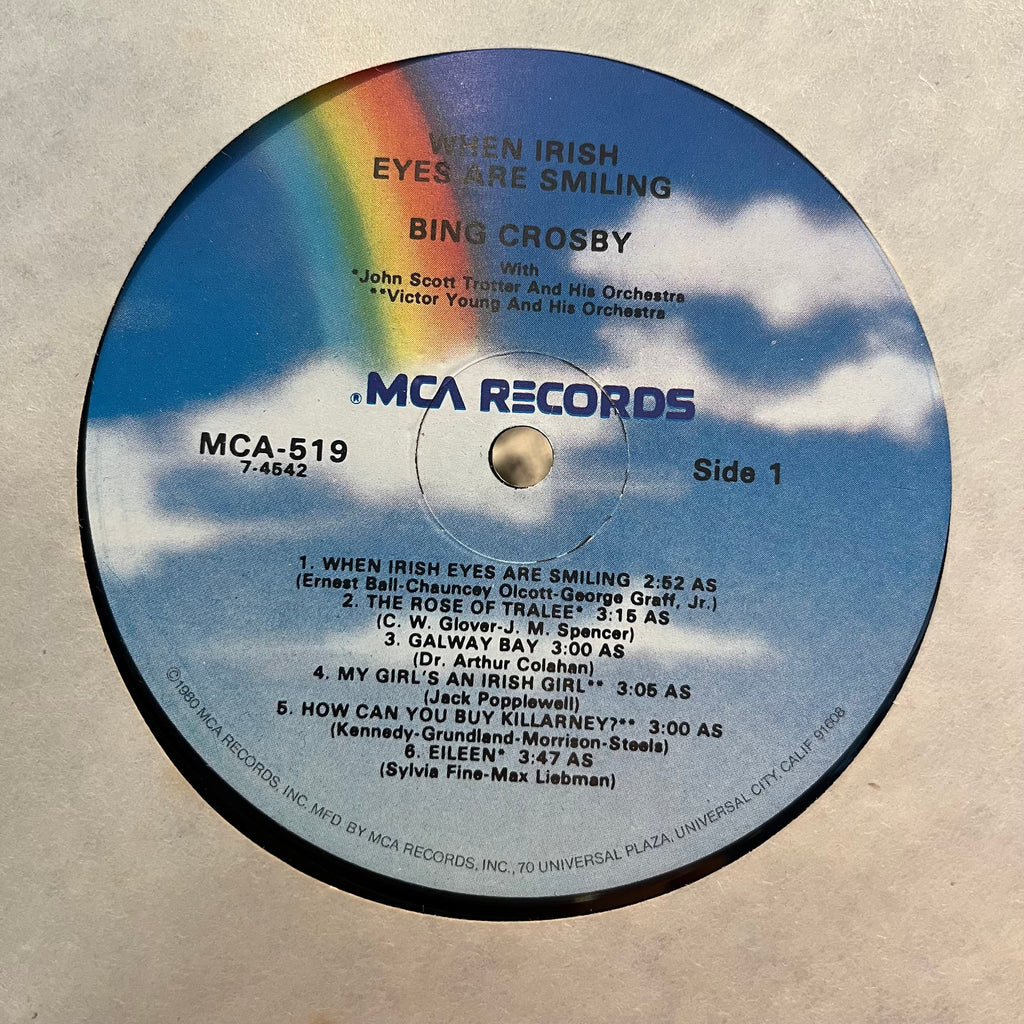 Bing Crosby - When Irish Eyes Are Smiling | Excellent (EX) Near Mint (NM)
