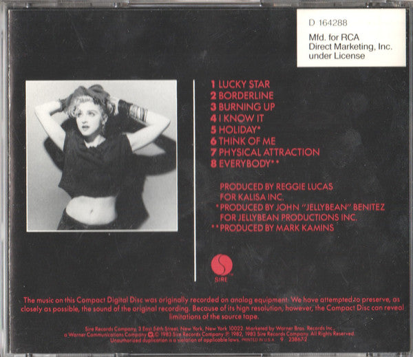Madonna - Madonna (CD) | Excellent+ (EX+) Excellent+ (EX+)