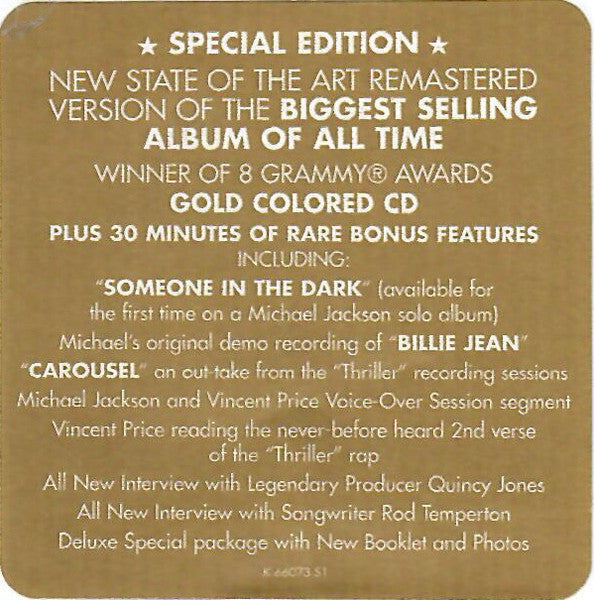 Michael Jackson - Thriller (CD) | Excellent+ (EX+) Excellent+ (EX+)