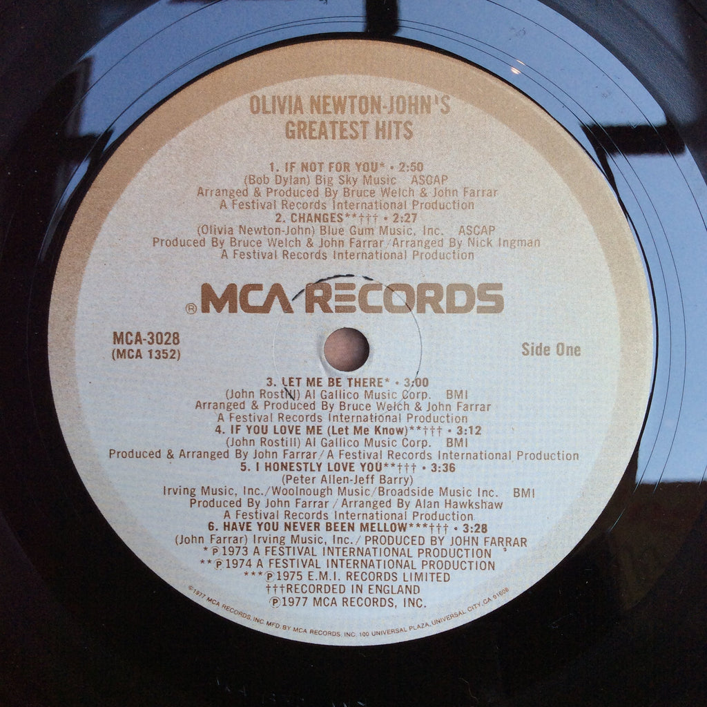 Olivia Newton-John's Greatest Hits (VINYL) | Excellent+ (EX+) Excellent (EX)