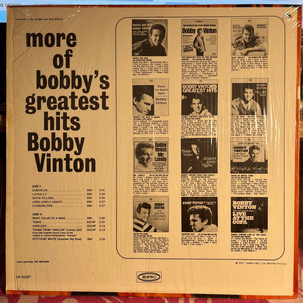 Bobby Vinton - More Of Bobby's Greatest Hits *SHRINK* | Excellent (EX) Near Mint (NM)