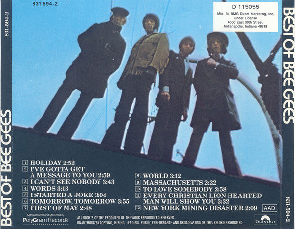 Bee Gees - Best Of Bee Gees (CD) | Excellent (EX) Near Mint (NM)