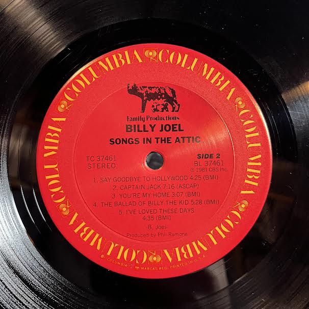 Billy Joel - Songs In The Attic (VINYL) | Excellent (EX) Excellent (EX)