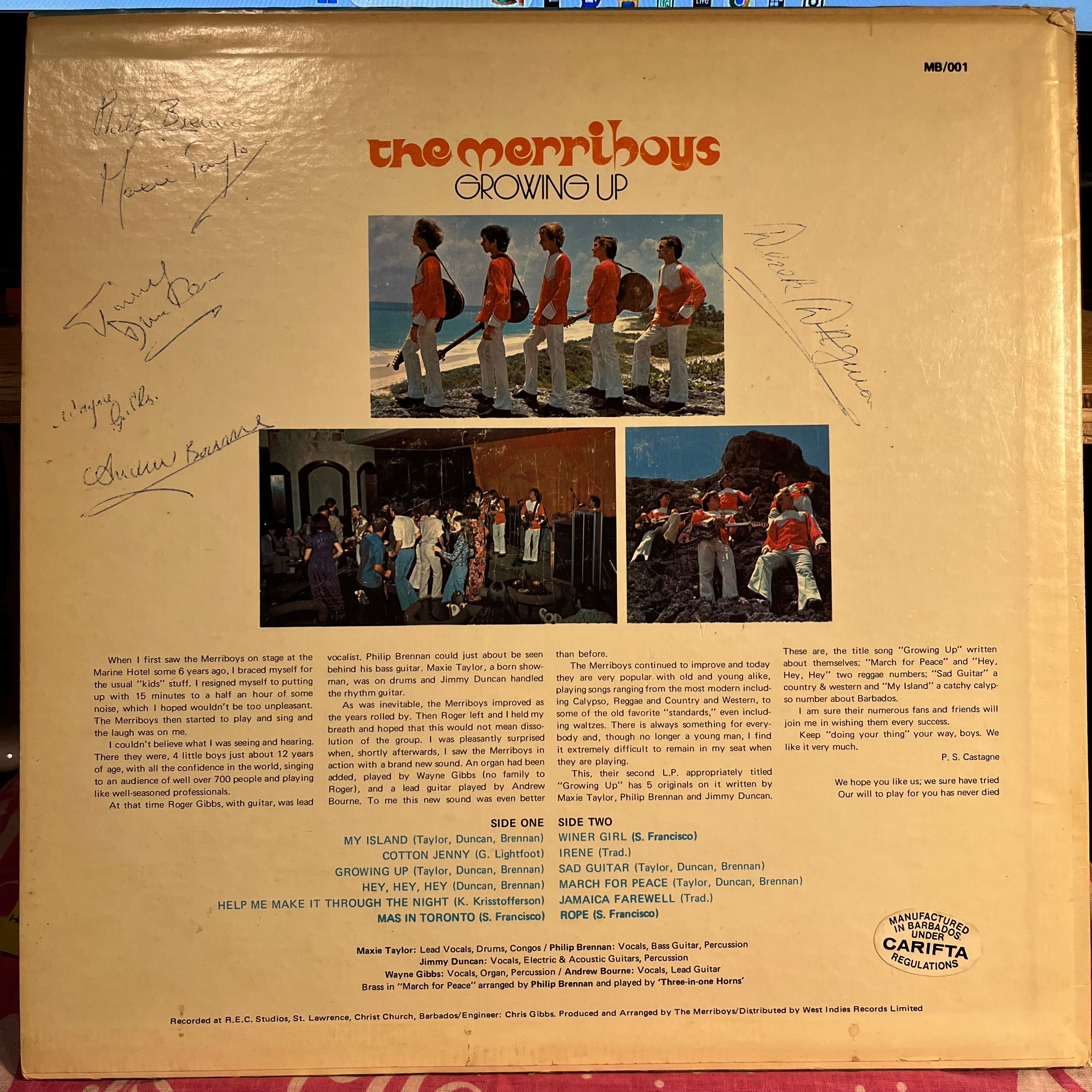 Growing Up *SIGNED* | Excellent (EX) Very Good Plus (VG+)