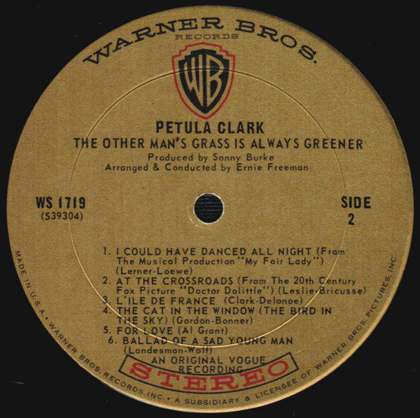 Petula Clark - The Other Man's Grass Is Always Greener *STEREO* | Near Mint (NM) Very Good Plus (VG+)