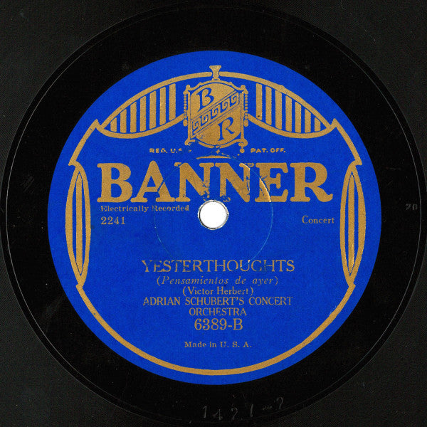 Pagan Love Song / Yesterthoughts (10" 78RPM RECORD) | Near Mint (NM) Very Good Plus (VG+)