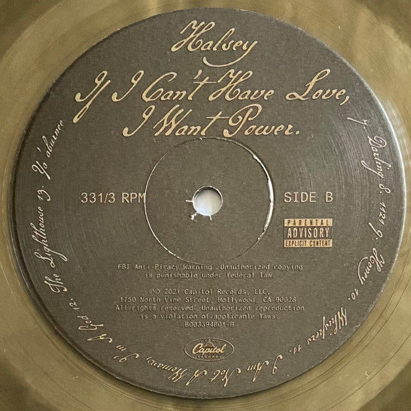 Halsey - If I Can't Have Love, I Want Power (WALMART GREY VINYL) | Near Mint (NM or M-)