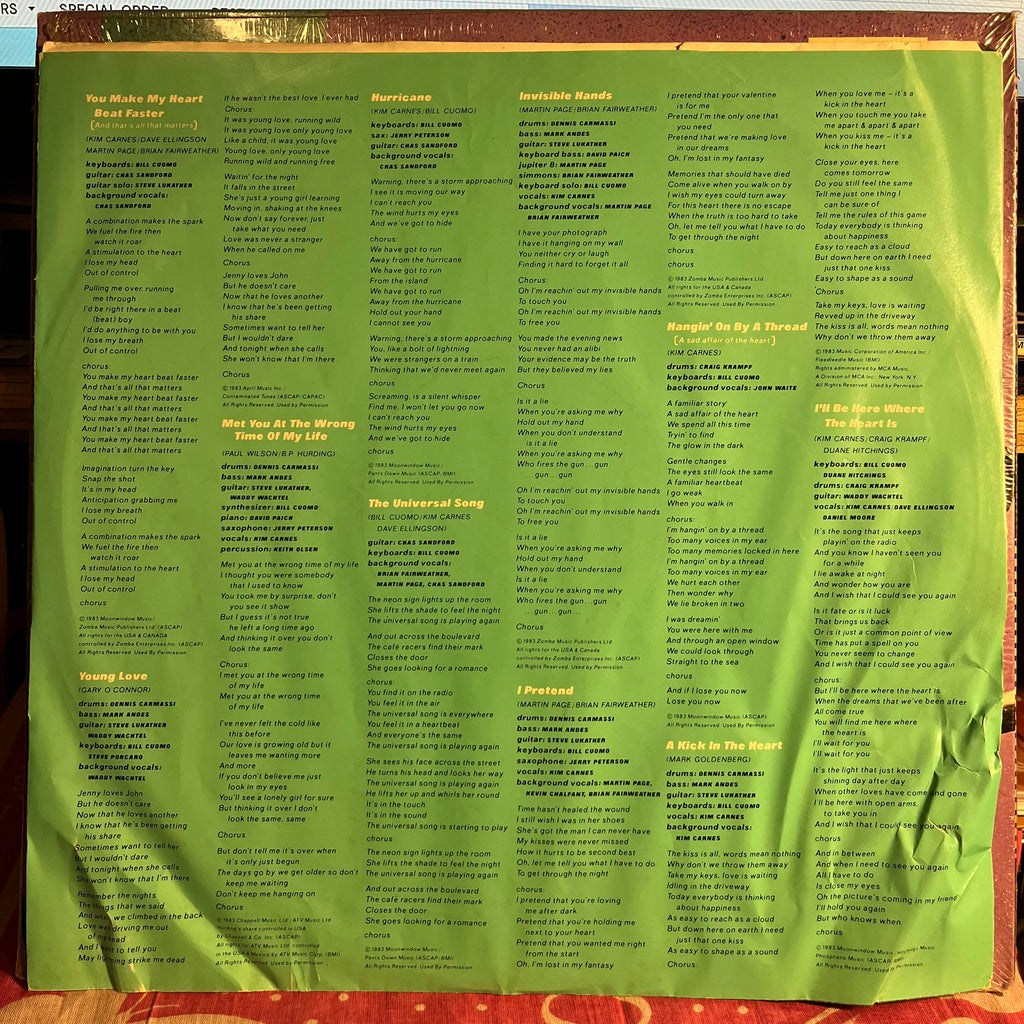 Kim Carnes - Café Racers *SHRINK/HYPE* | Near Mint (NM) Near Mint (NM)