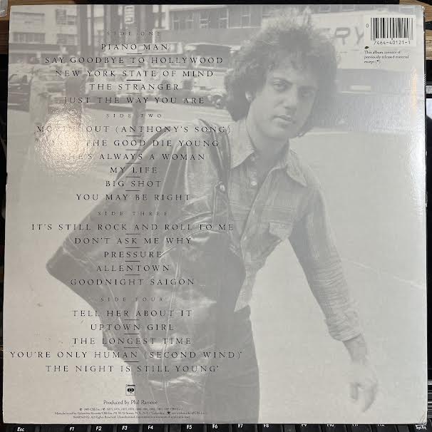 Billy Joel - Greatest Hits Volume I & Volume II (2xVINYL) | Near Mint (NM or M-) Excellent (EX)