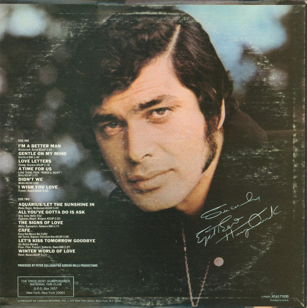 Engelbert Humperdinck *TERRE HAUTE* | Near Mint (NM) Near Mint (NM)