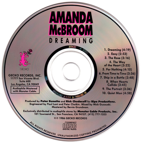 Amanda McBroom - Dreaming (CD) | Near Mint (NM) Near Mint (NM)