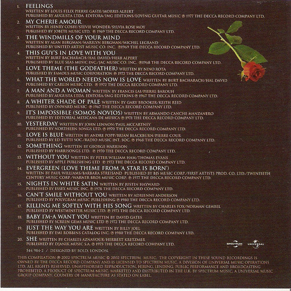Ronnie Aldrich - The Romantic Pianos Of Ronnie Aldrich *CD* | Mint (M) Near Mint (NM)