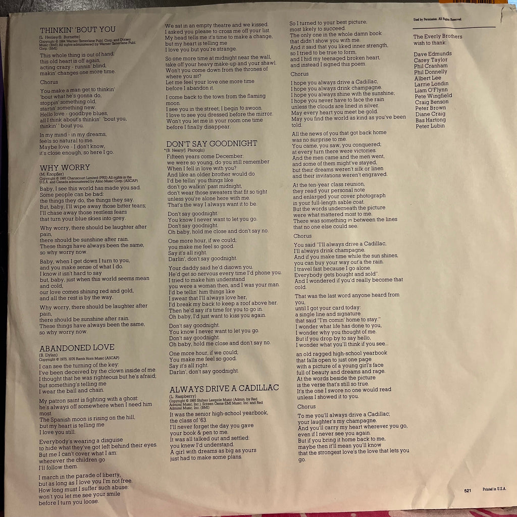 Everly Brothers - Born Yesterday *HRM* | Near Mint (NM) Excellent (EX)