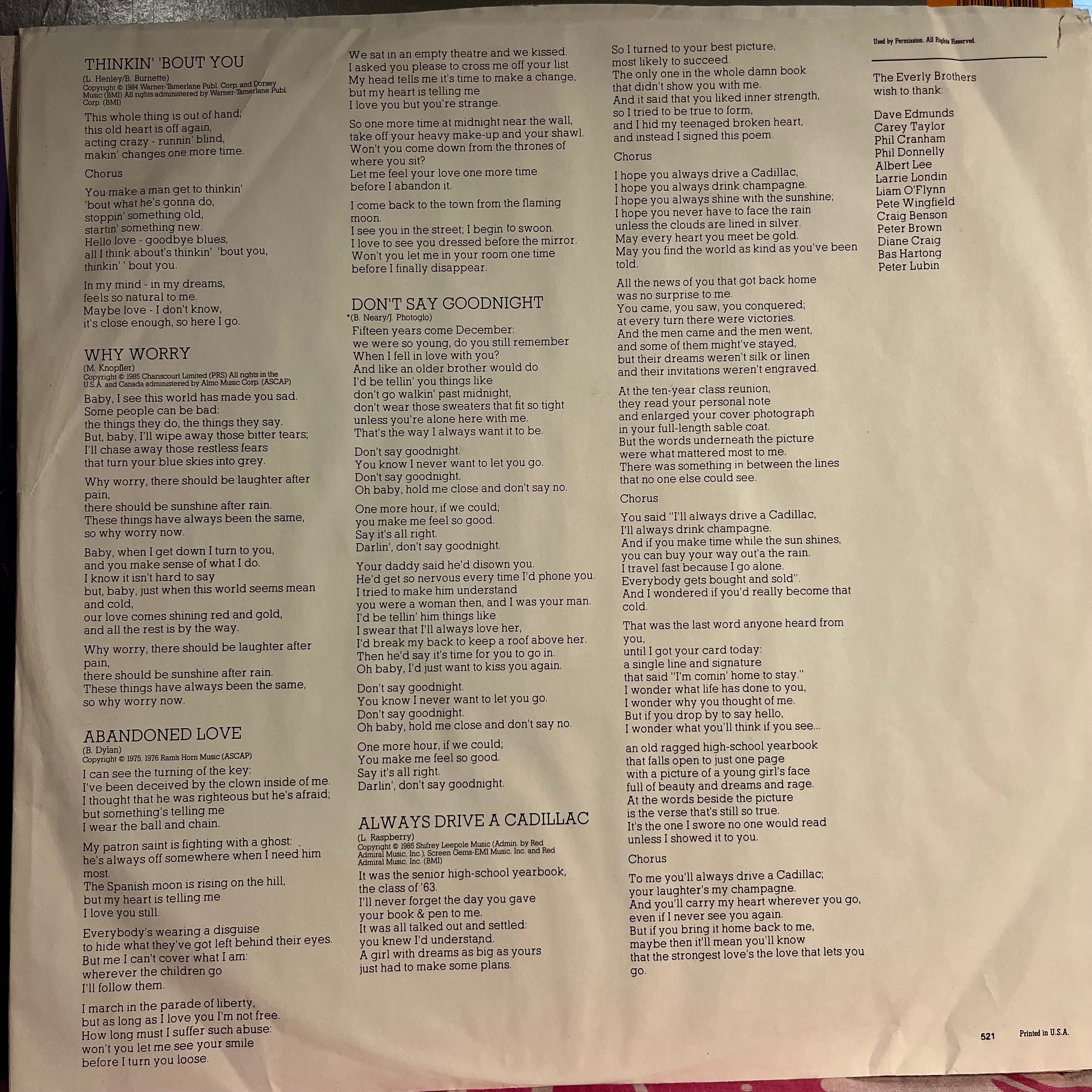 Everly Brothers - Born Yesterday *HRM* | Near Mint (NM) Excellent (EX)