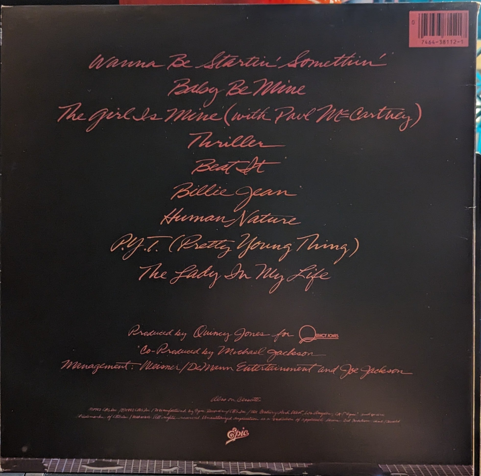 Michael Jackson - Thriller *1982 ORIGINAL* | Near Mint (NM) Excellent (EX)