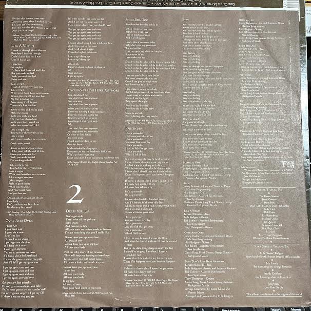 Madonna - Like A Virgin (VINYL) | Near Mint (NM or M-) Excellent (EX)