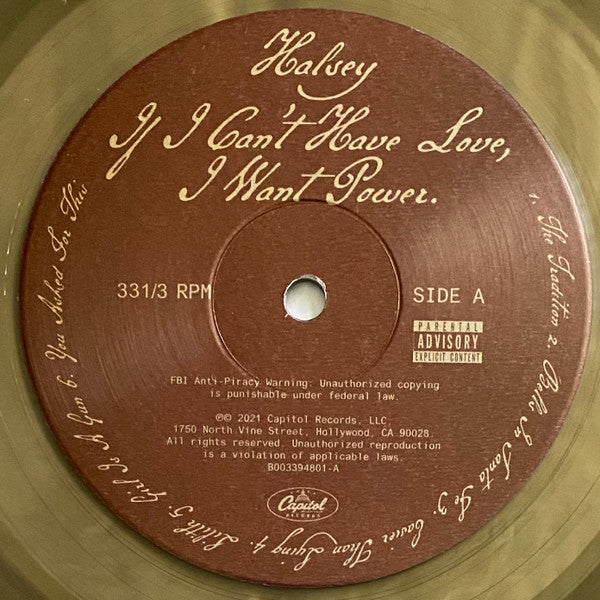 Halsey - If I Can't Have Love, I Want Power (WALMART GREY VINYL) | Near Mint (NM or M-)