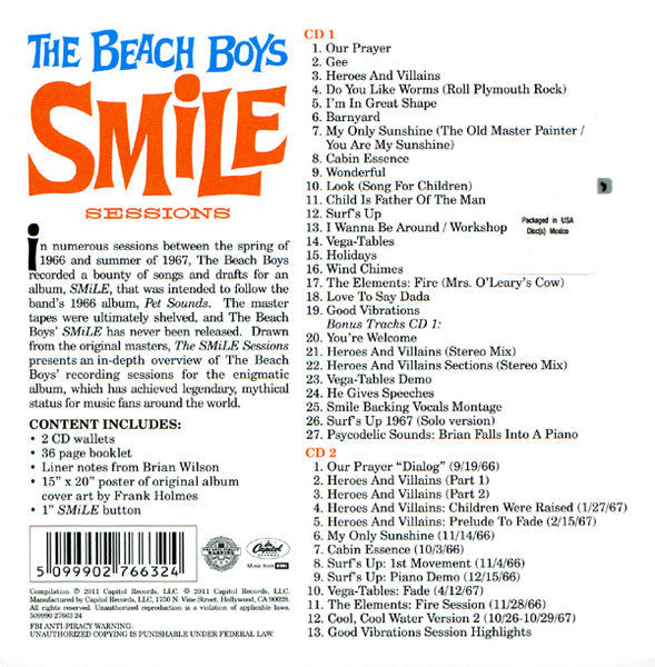 The Beach Boys - Smile Sessions (2XCD BOX) | Near Mint (NM) Near Mint (NM)