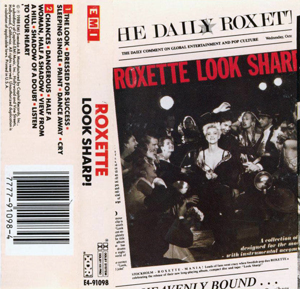 Roxette - Look Sharp! *CASSETTE* | Near Mint (NM) Near Mint (NM)