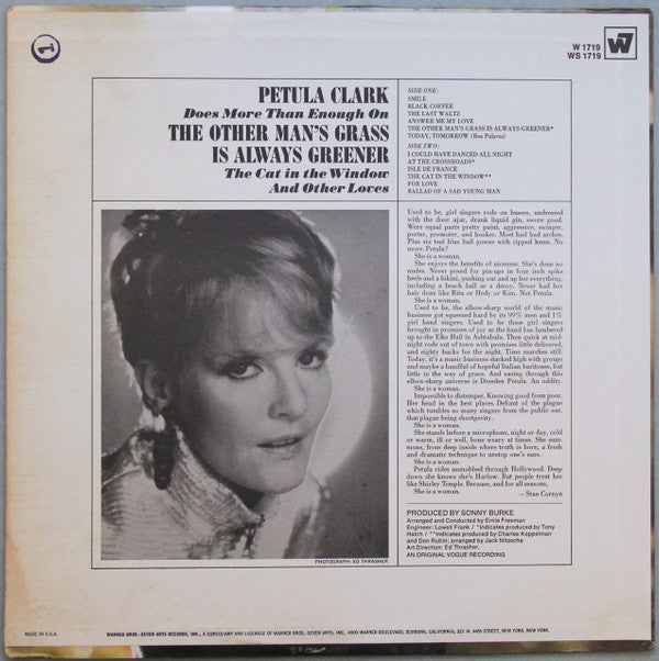 Petula Clark - The Other Man's Grass Is Always Greener *STEREO* | Near Mint (NM) Very Good Plus (VG+)