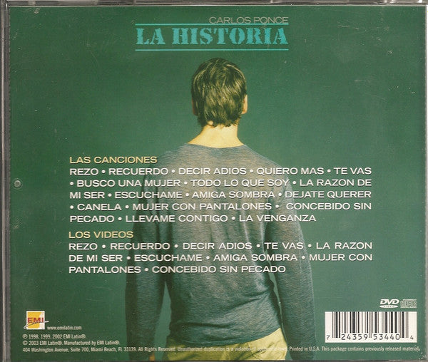 Carlos Ponce - La Historia (CD/DVD) | Near Mint (NM) Near Mint (NM)