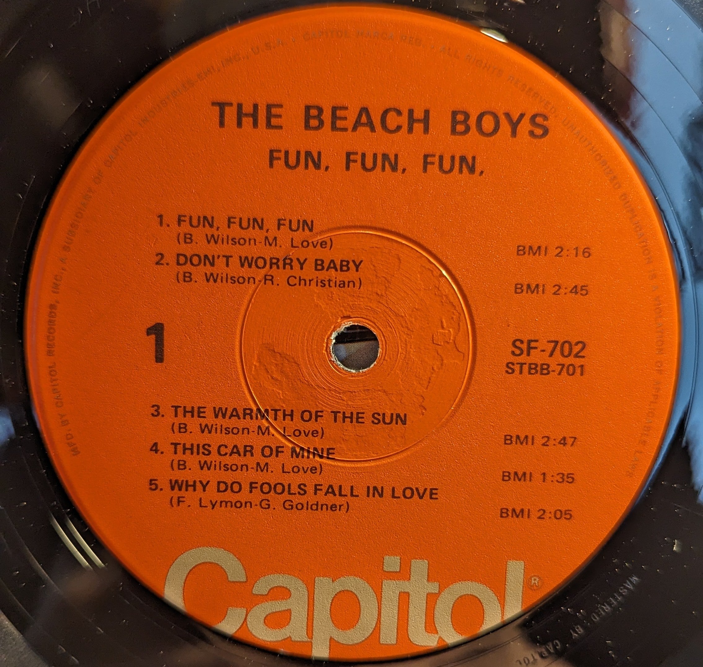 The Beach Boys - Fun, Fun, Fun *WINCHESTER* | Near Mint (NM) Very Good Plus (VG+)