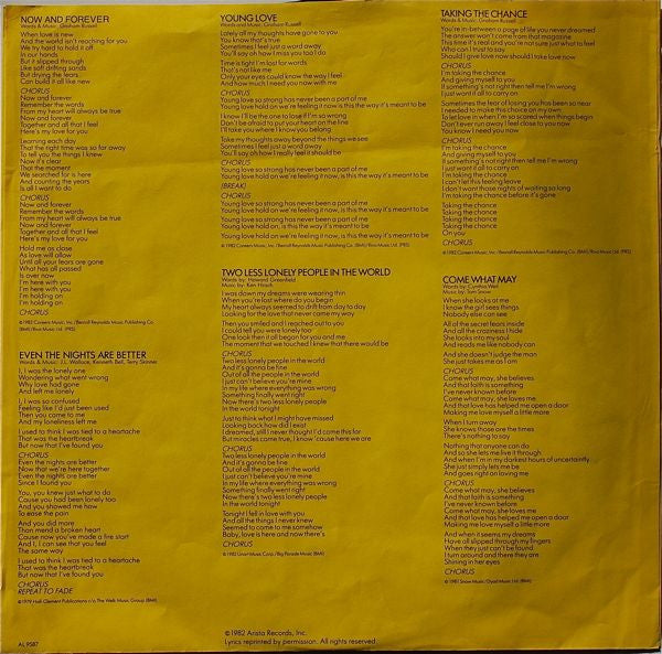 Air Supply - Now And Forever (VINYL) | Near Mint (NM) Very Good Plus (VG+)