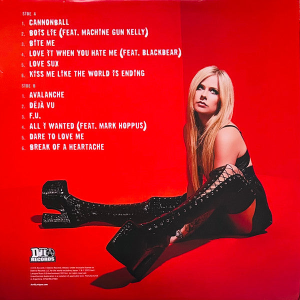 Avril Lavigne - Love Sux (URBAN OUTFITTERS RED VINYL) | Near Mint (NM or M-)